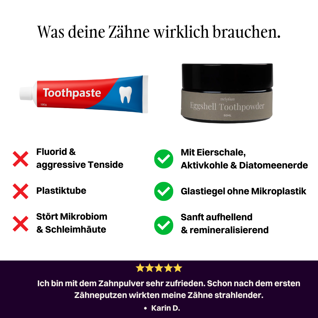 Aufhellendes und remineralisierendes Zahnpulver