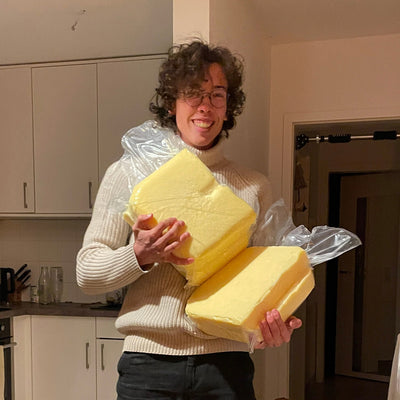 Tim mit frischem Rindertalg